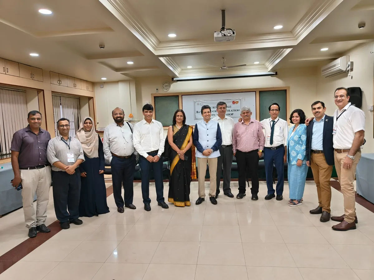 Faculty group photograph after a pediatric ventilation workshop