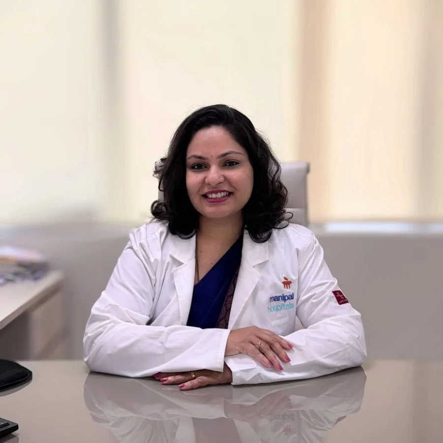 Dr. Swathi Rao at her consulting desk